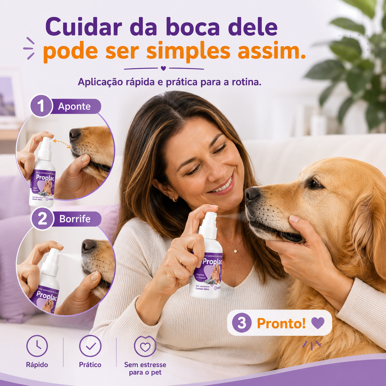 Spray de Limpeza Bucal - Anti Tártaro e Mau Hálito