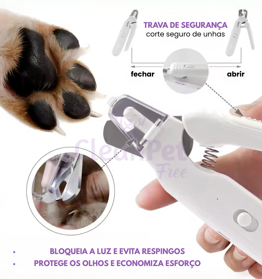 PetTrim™ 2 em 1 (Cortador + Lixador) com LED
