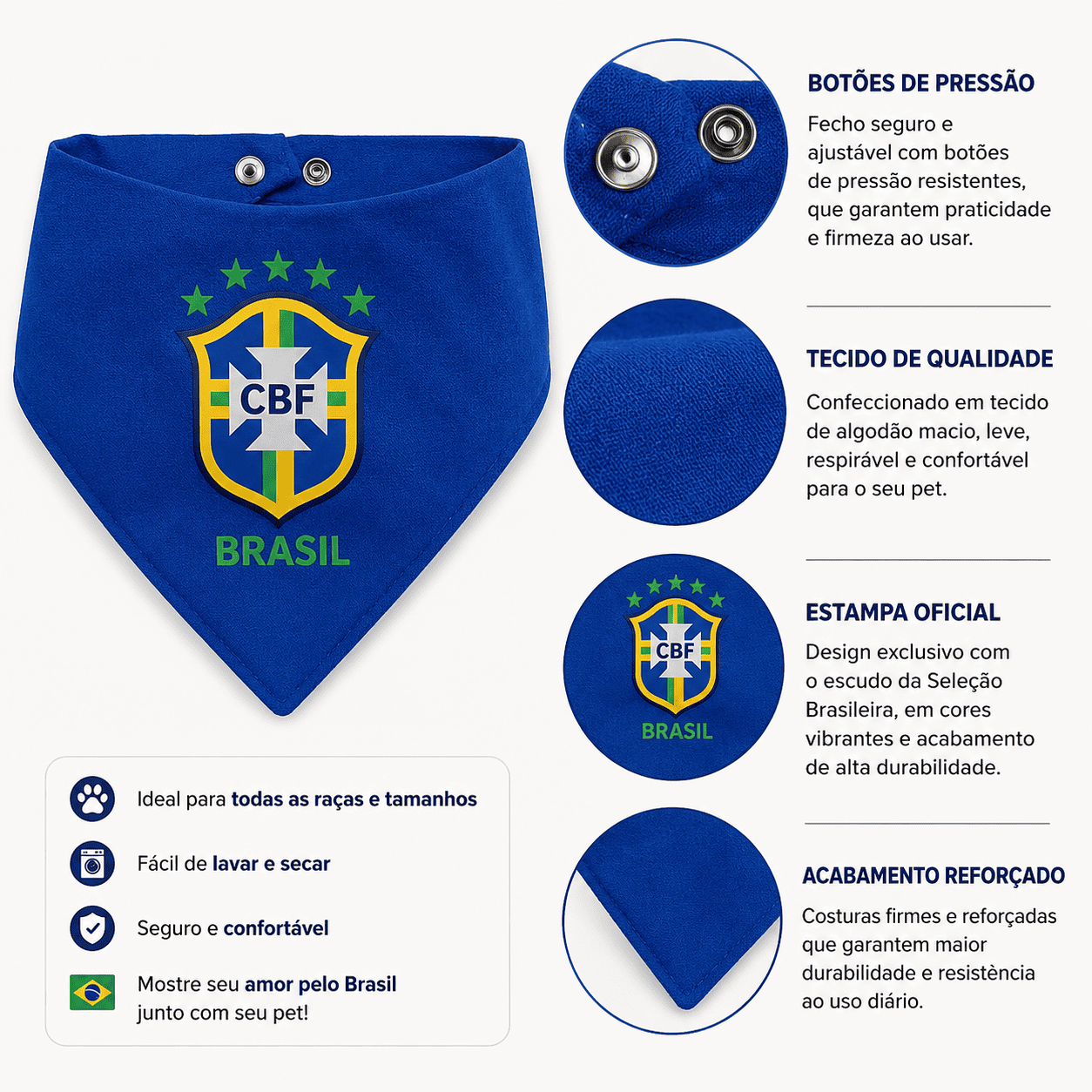 Bandana Pet Brasil (Edição Limitada)