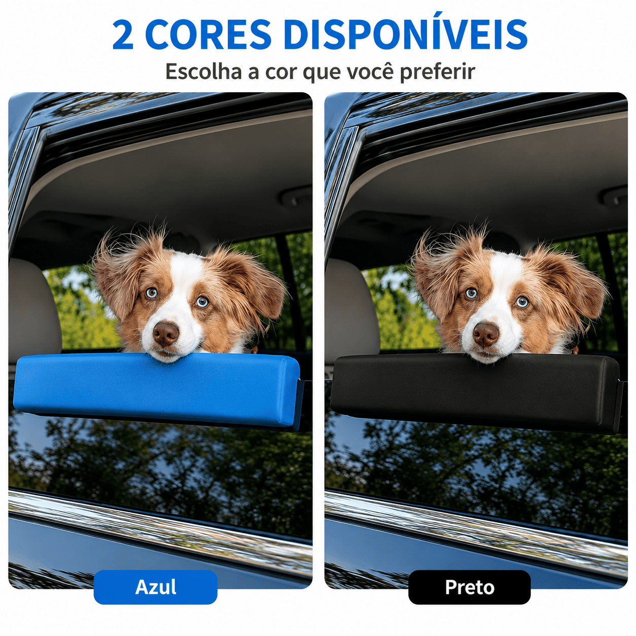 Apoio de Janela para Cães em Viagens de Carro — Almofada EVA Antiderrapante e Impermeável