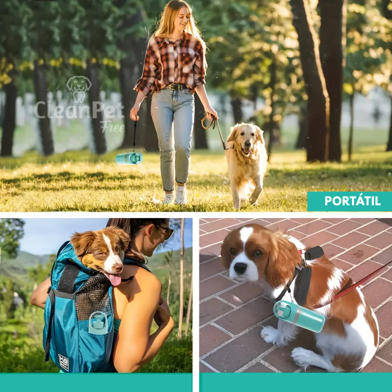 Coletor de Fezes Portátil Higiênico 3 em 1 para Passeios com Pets - CleanPick™