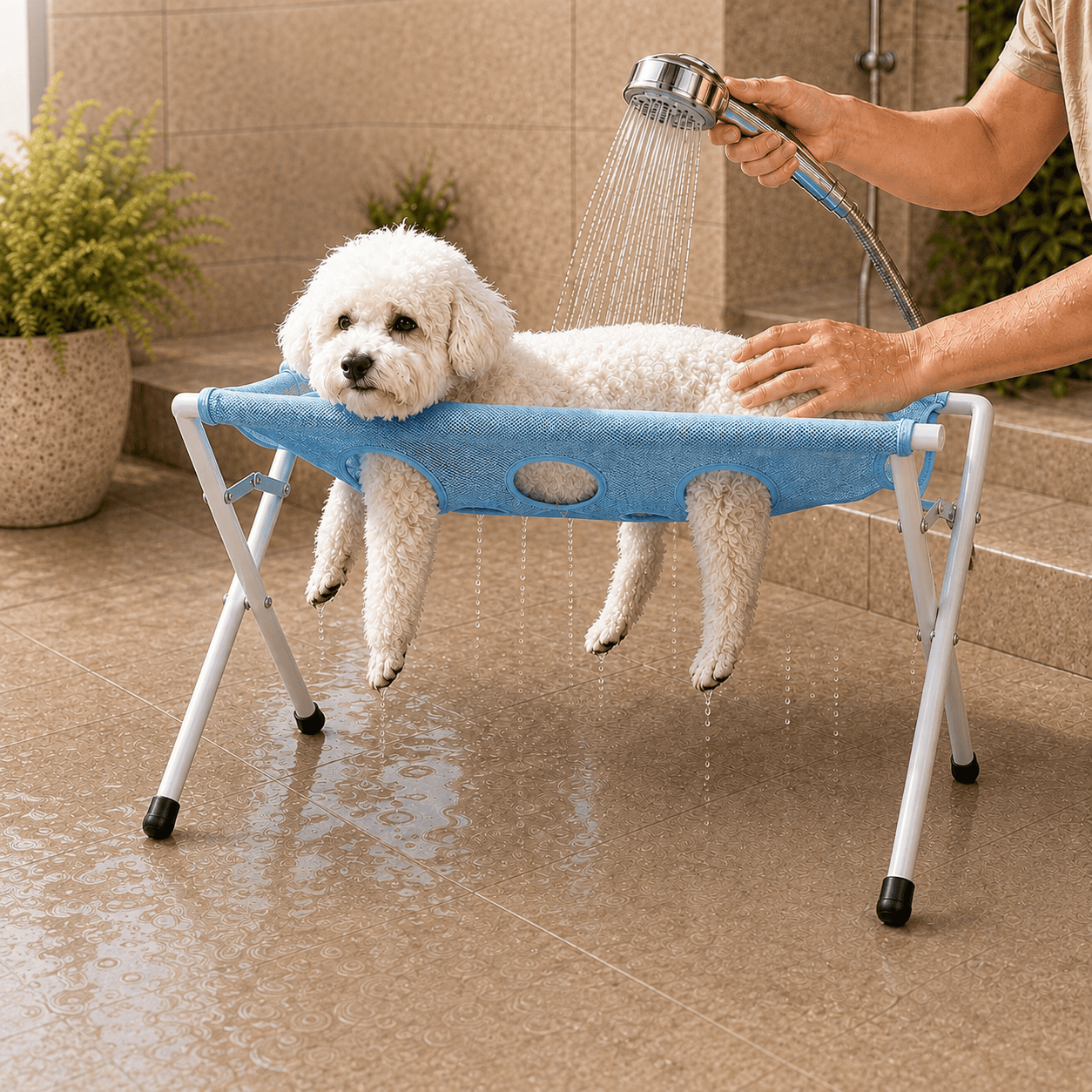 PetFix - Suporte multifuncional para Banho, Tosa e Corte de Unha em Cães e Gatos