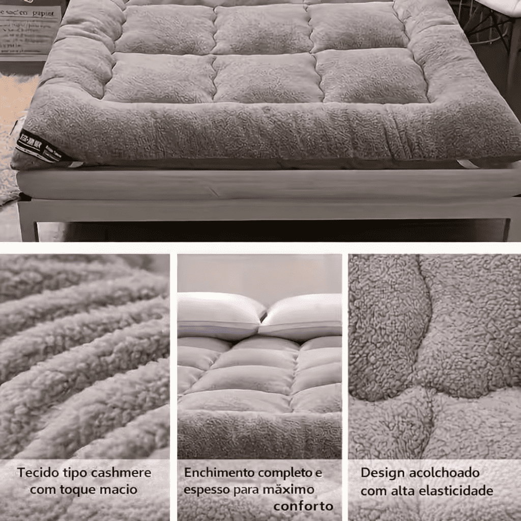 Cama Acolchoada para Cães de Médio e Grande Porte — Mais Conforto e Descanso Profundo