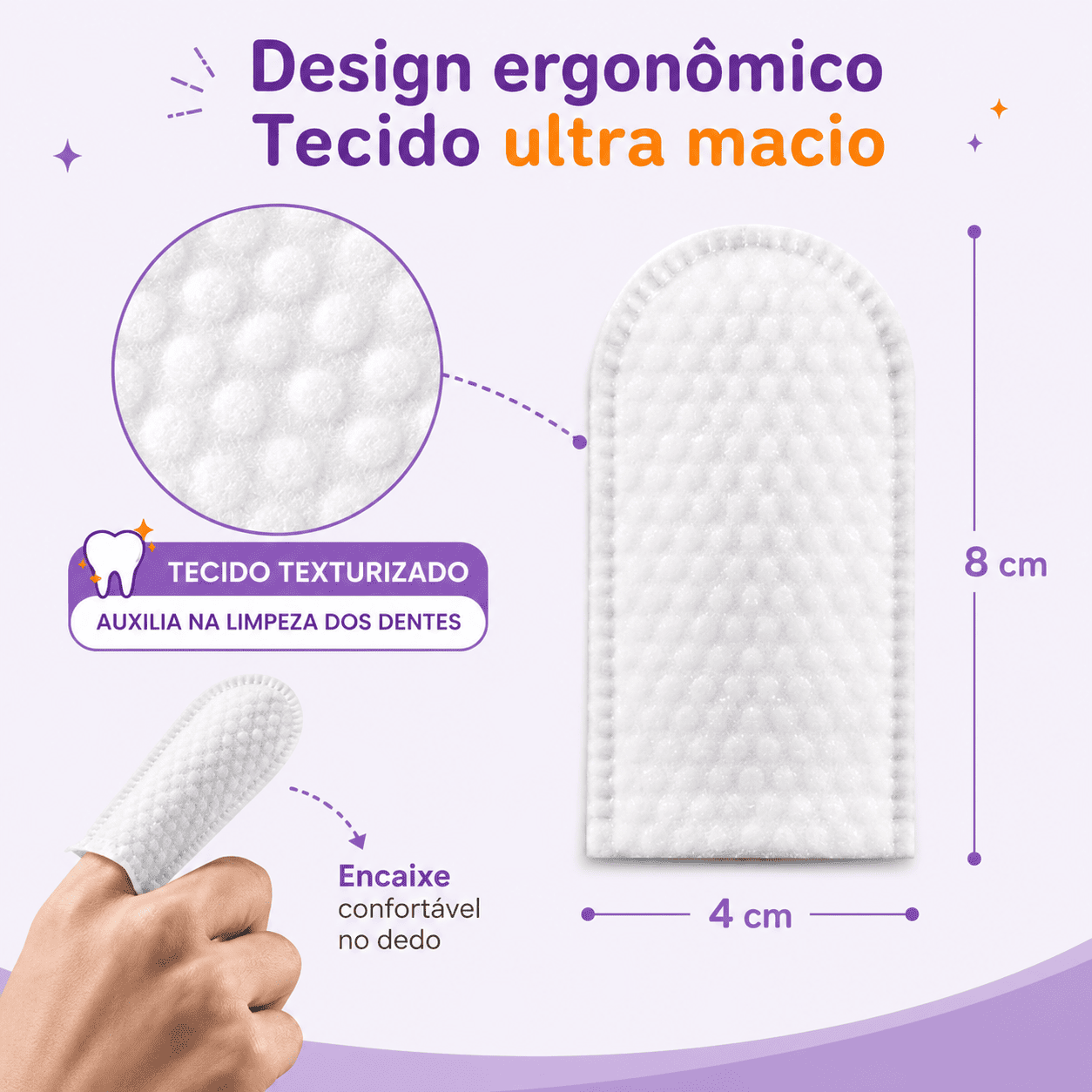 Lenços de limpeza odontológico para pets - Desenvolvido para pets que odeiam escova