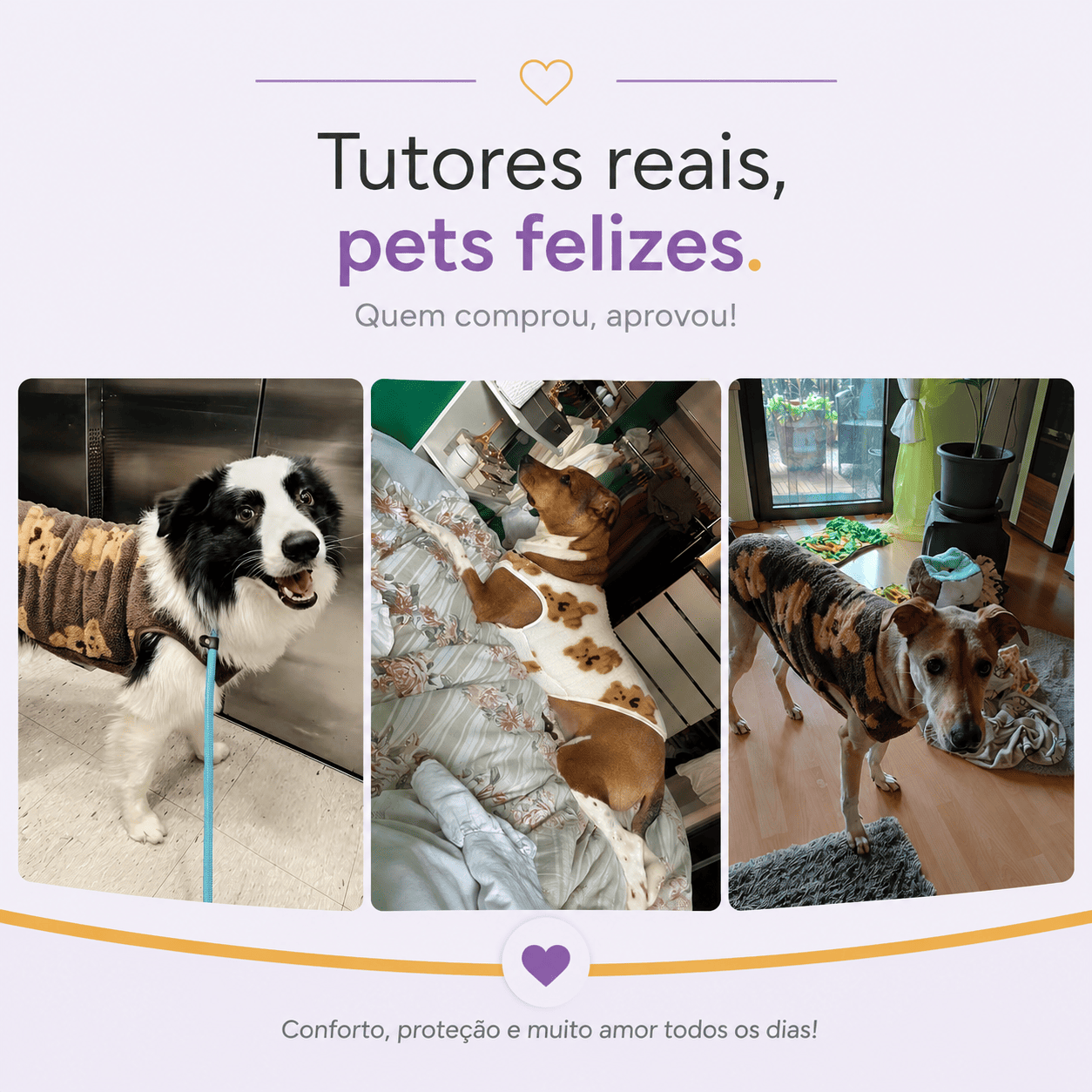 Casaco Peluciado para Cães Médios e Grandes | Roupa de Inverno Quentinha e Confortável