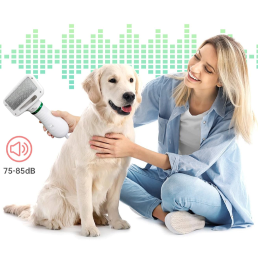 Escova Secadora 2 em 1 para Pets PeloSec – Seca e Desembaraça com Conforto e Segurança