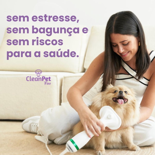 Escova Secadora 2 em 1 para Pets PeloSec – Seca e Desembaraça com Conforto e Segurança