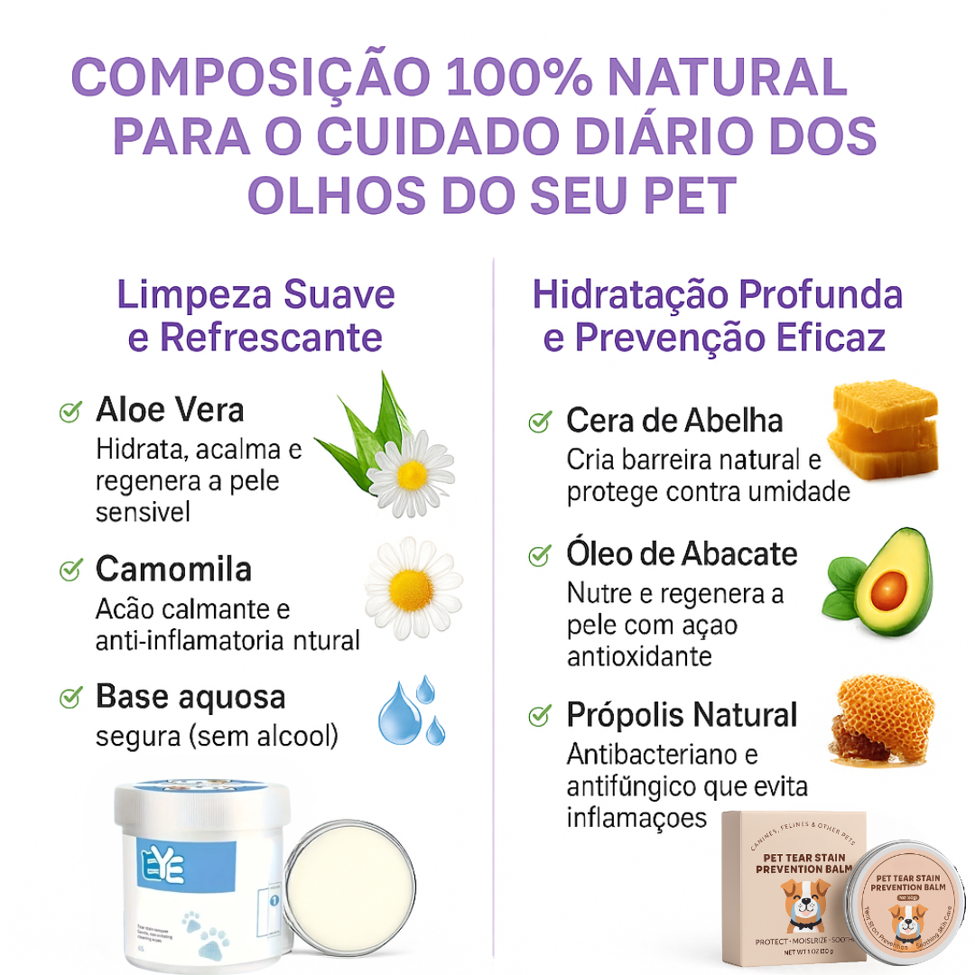 Kit Fim da Lágrima Ácida – Limpeza Profunda, Hidratação Suave e Prevenção Eficaz