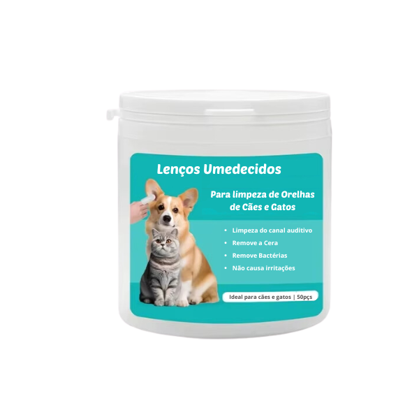 Lenços umedecidos para a Limpeza de Orelhas