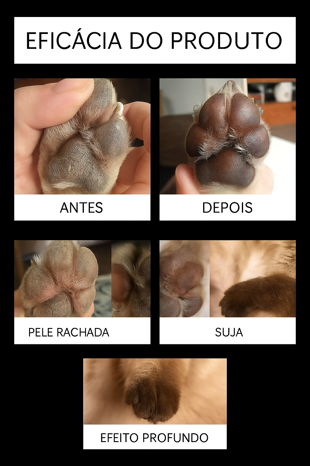 Bálsamo Calmante e Hidratante para Patas Rachadas – Cera Natural PetCare