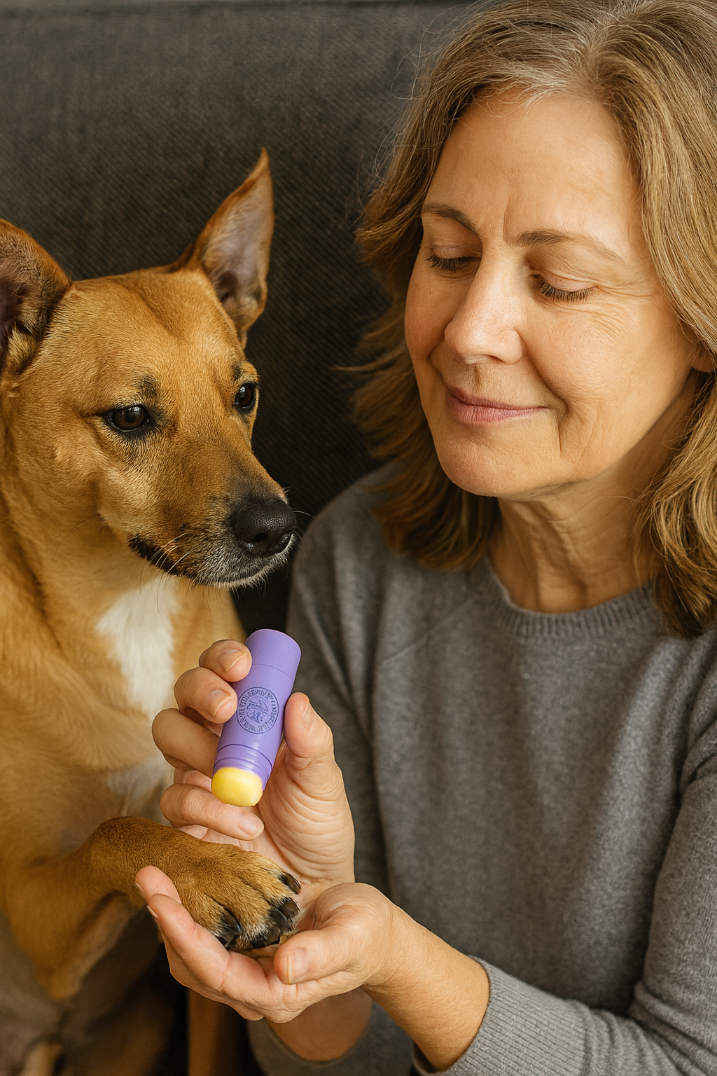 Bálsamo Calmante e Hidratante para Patas Rachadas – Cera Natural PetCare