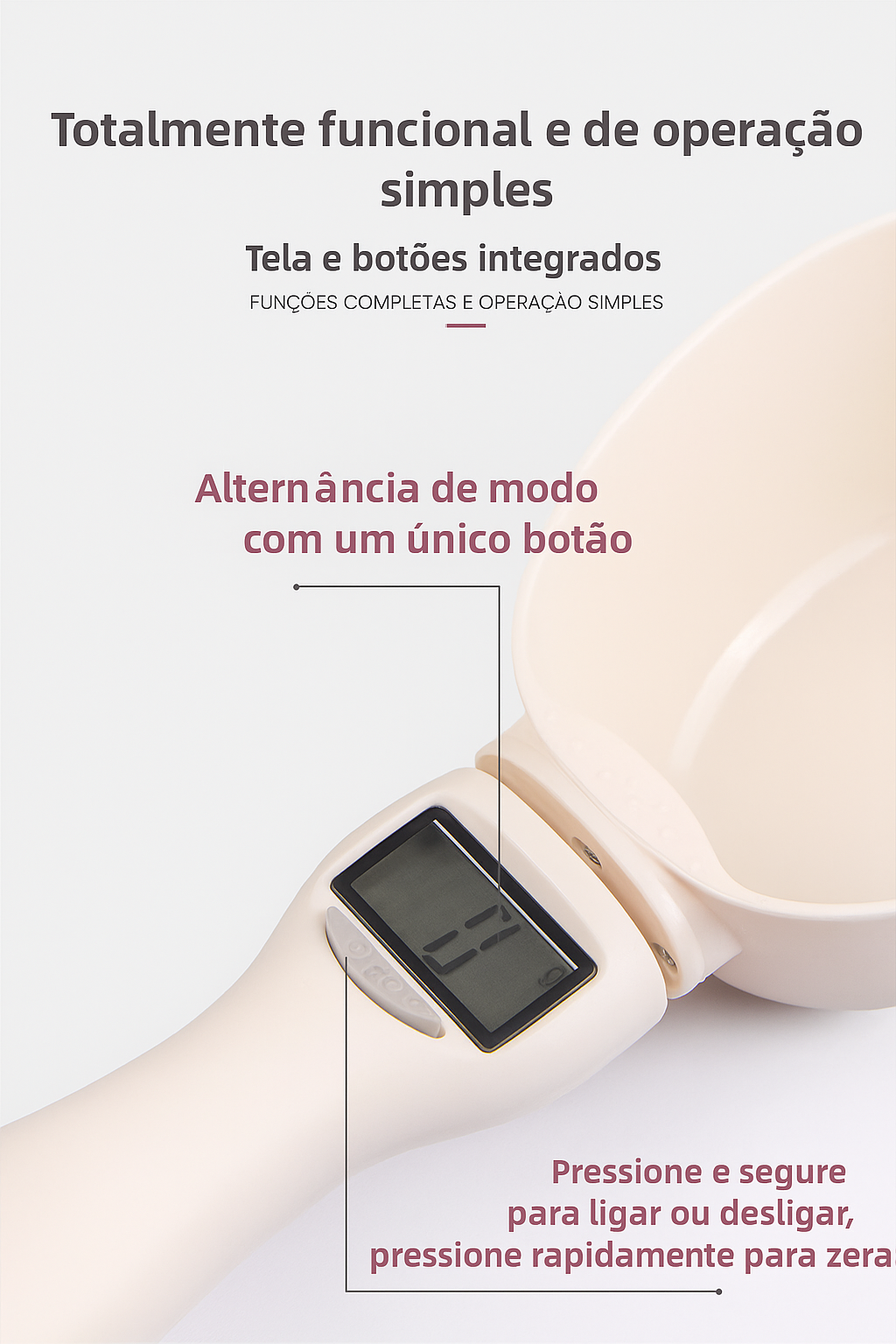 Colher Dosadora de Ração com Display Inteligente CleanPet - SmartPet Scoop™