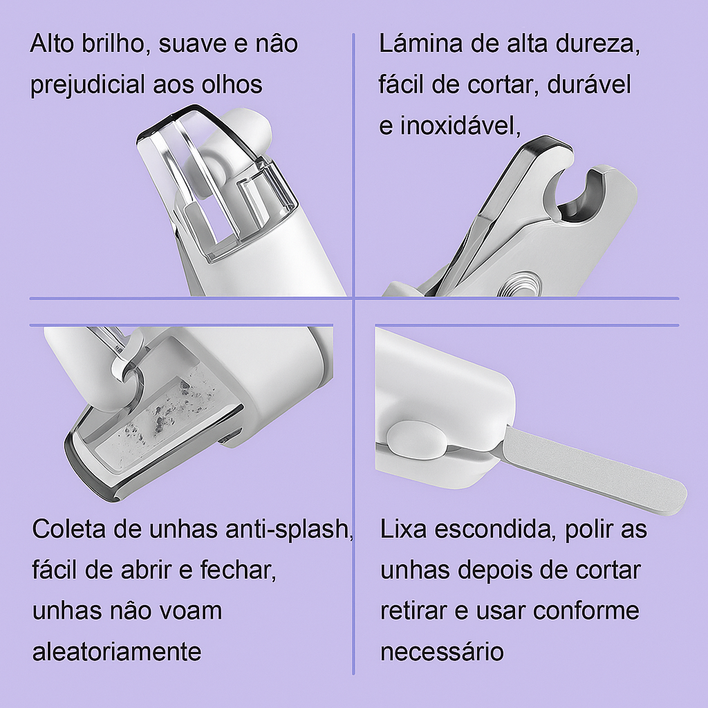 PetTrim™ – Corte Preciso e Seguro para Unhas de Pets