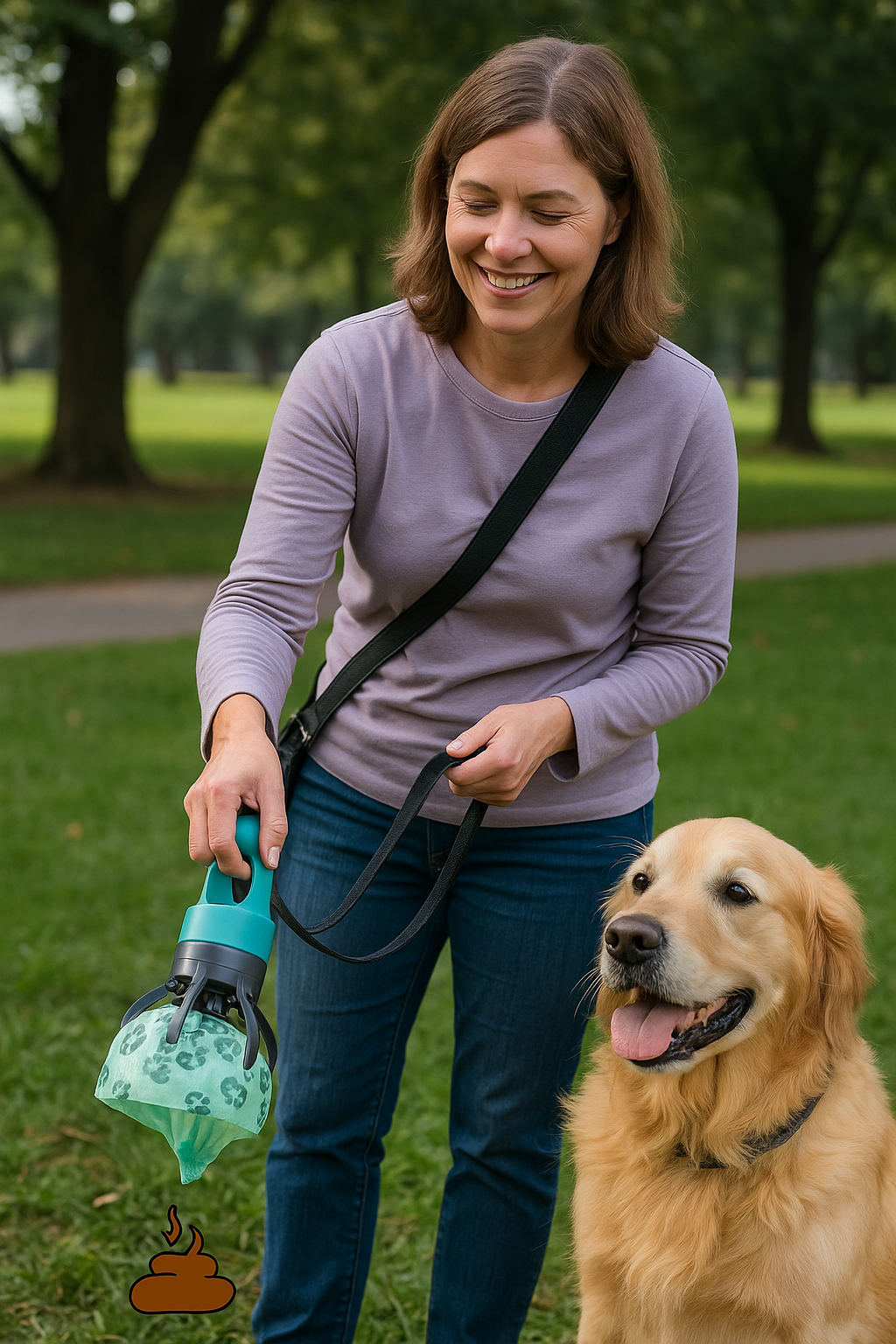 Coletor de Fezes Portátil Higiênico 3 em 1 para Passeios com Pets - CleanPick™