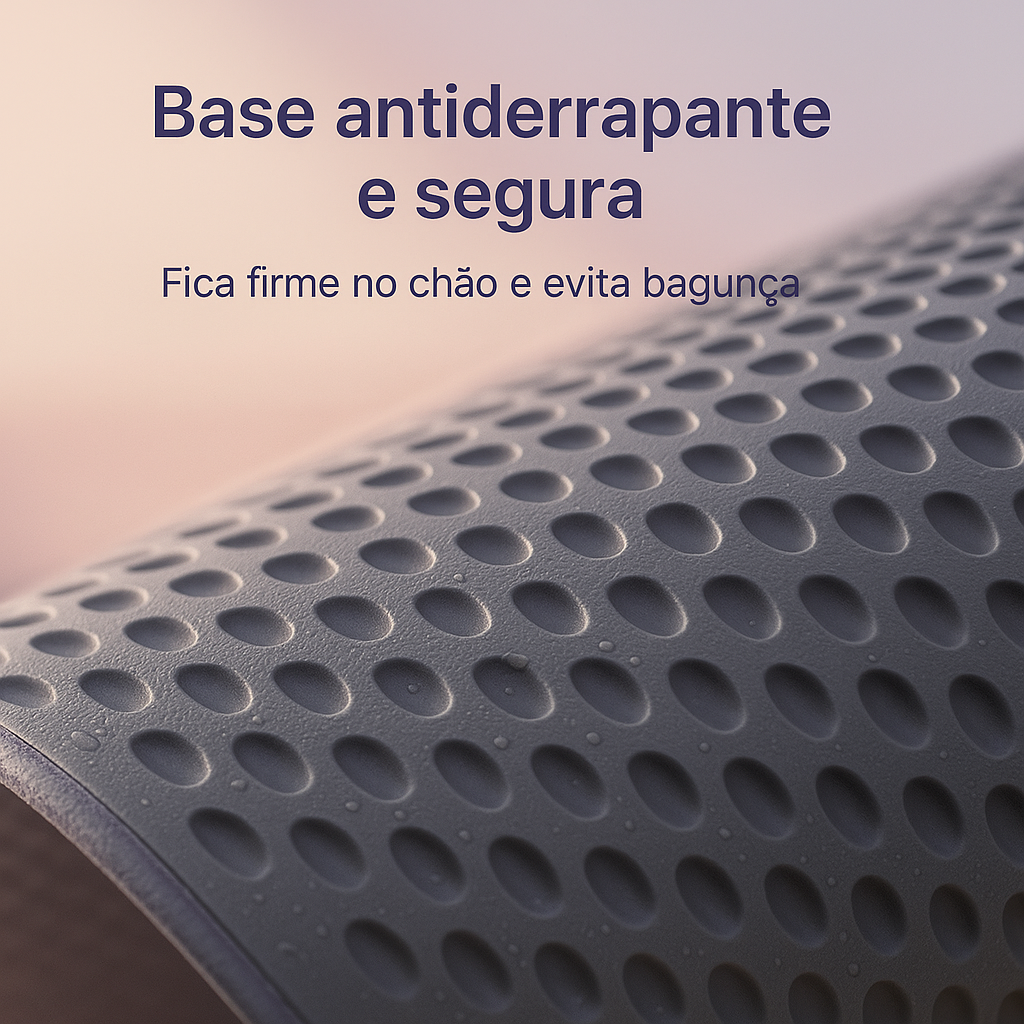 Tapete CleanStep™ – Proteção Elegante para a Área de Higiene do Seu Gato