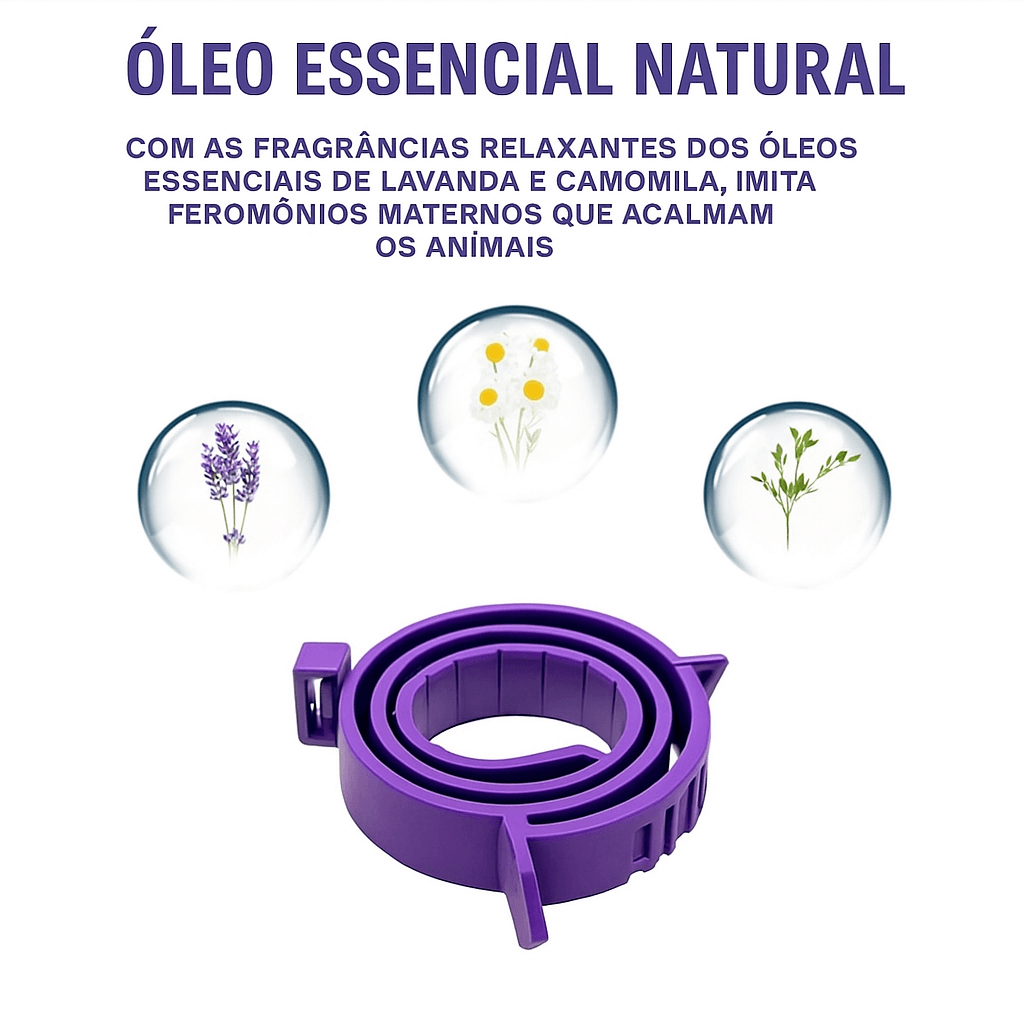 Coleira Calmante ZenPet™  – Para Ansiedade e Estresse em Cães e Gatos