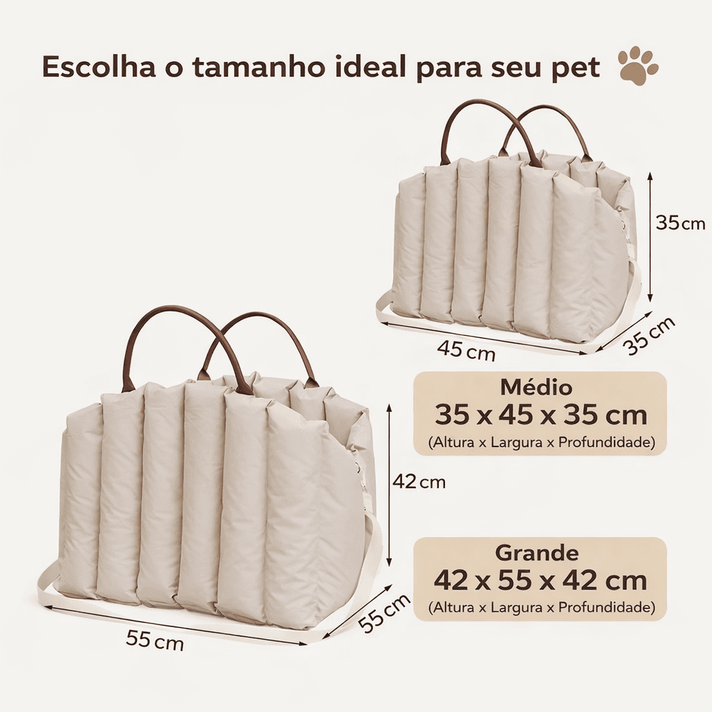 Bolsa de Transporte para Pets | Segurança e Estilo — Amour