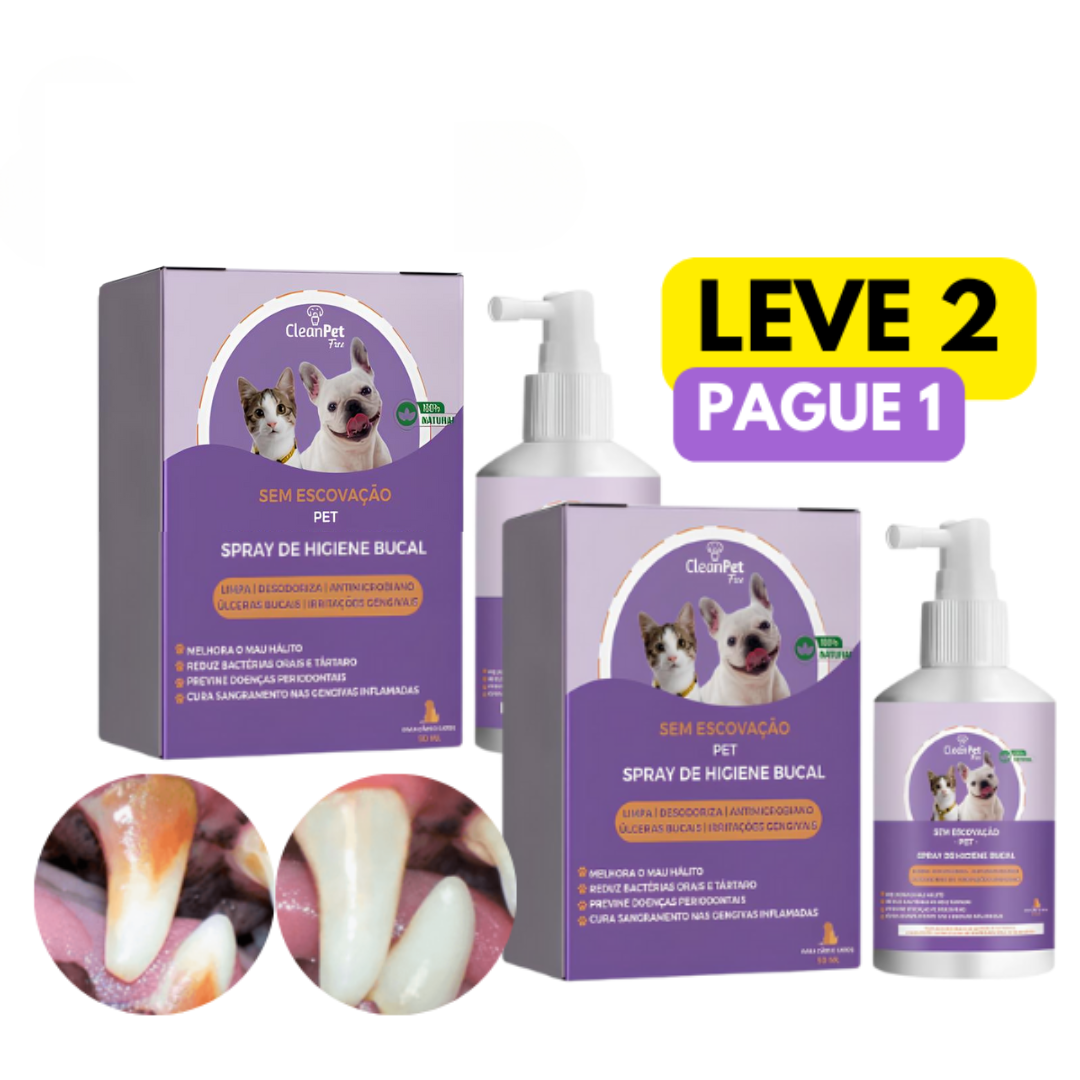 Spray de limpeza bucal - anti tártaro e mau hálito - Leve 2 pague 1 - Oferta Especial