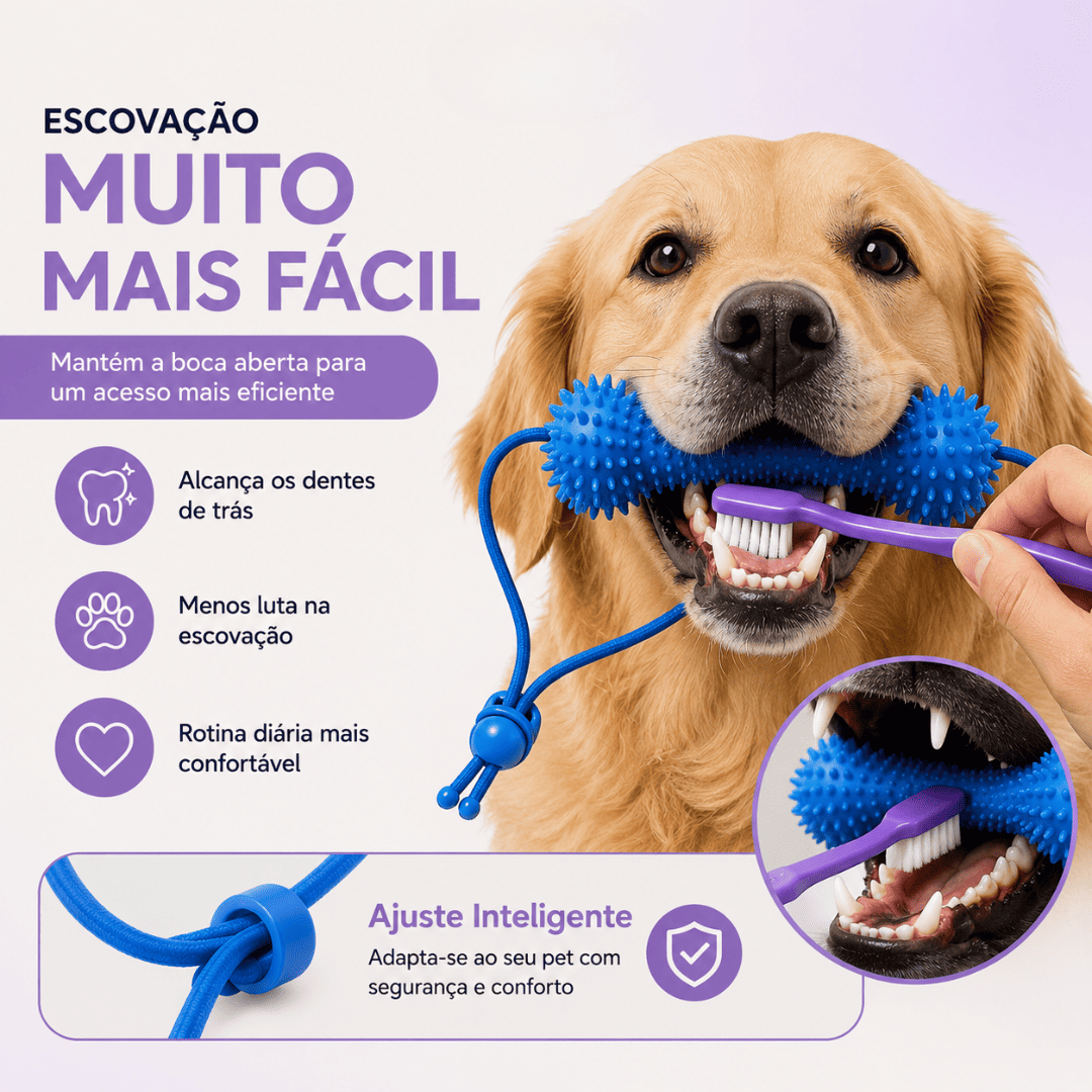 Mordedor SmilePet™ – Escove os Dentes do Seu Pet com Mais Facilidade