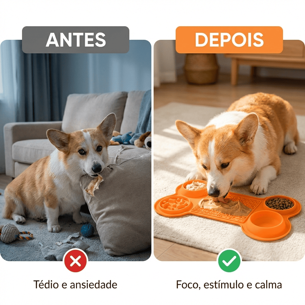 CalmiPet™ – Tapete interativo 6 em 1 para Calma e Estímulo Mental + (GRÁTIS  Lambedor vertical)