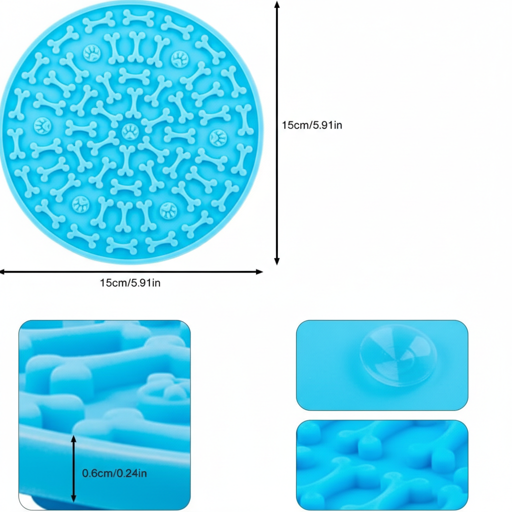 Comedouro Lento para Cães - Lick Pad Terapêutico: A Solução Definitiva para o Estresse e a Ansiedade do seu Pet.
