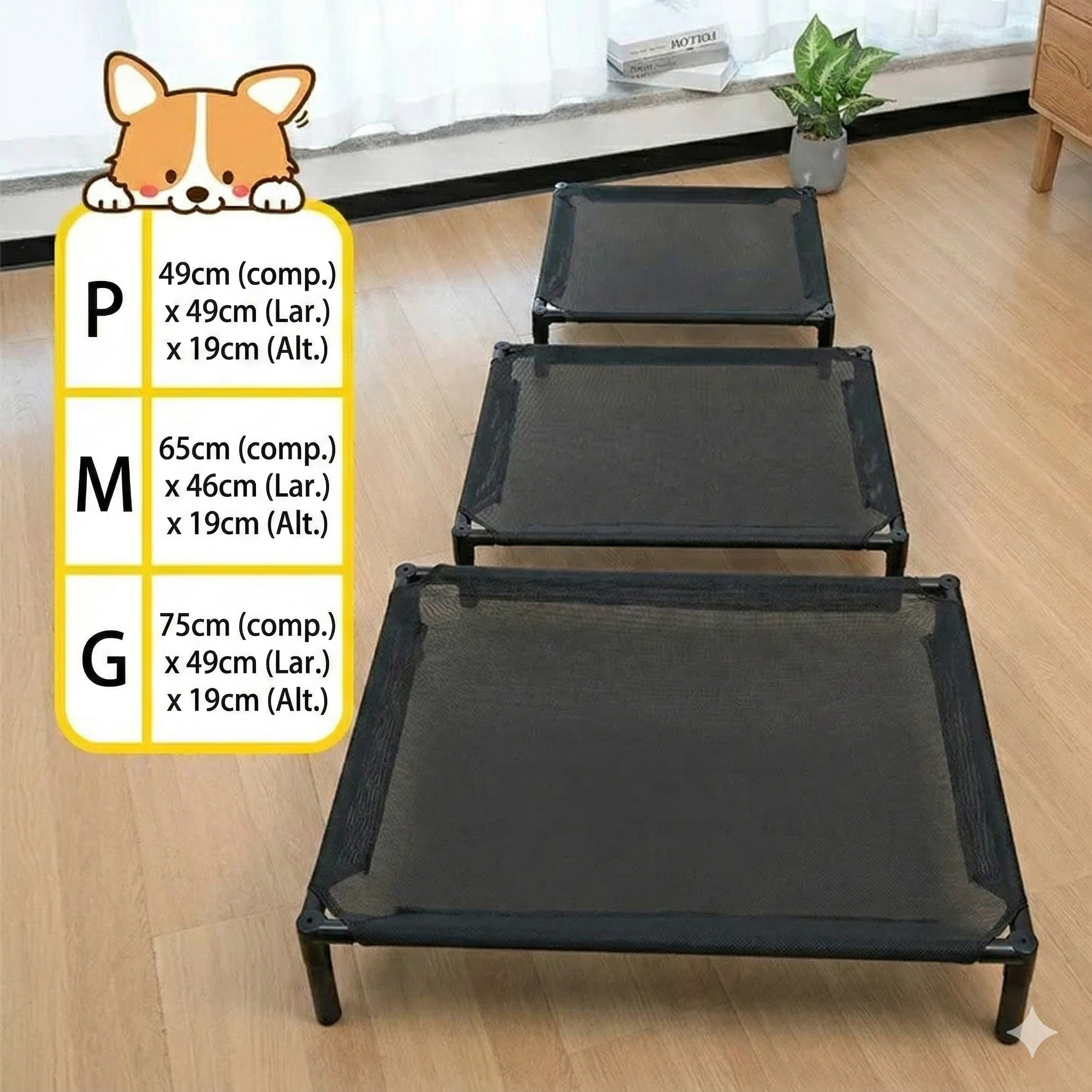 Cama Elevada Clean Pet Free: Conforto Térmico, Zero Cheiro e Fim das Dores Articulares para o seu Pet.