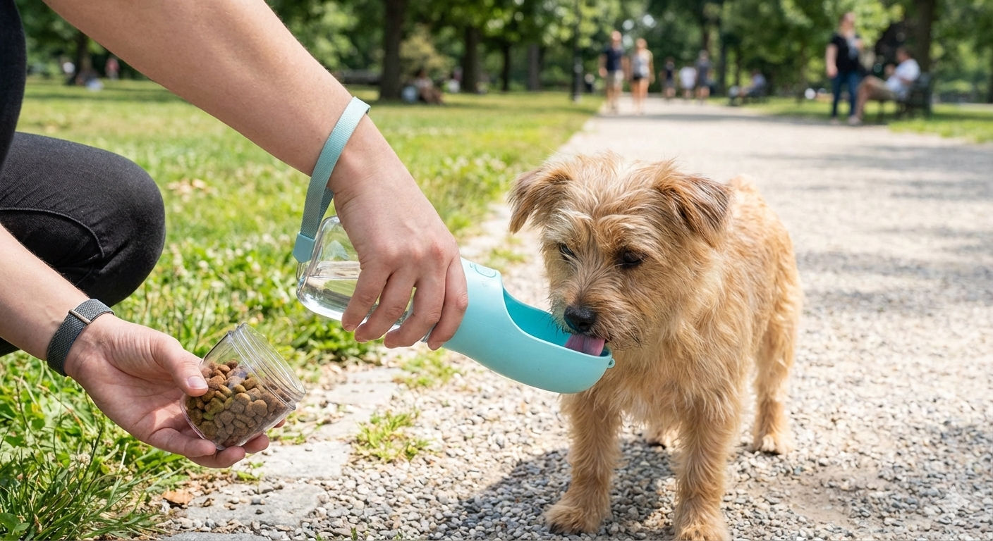 PetDuo Pro: A Garrafa Portátil 2 em 1 Antivazamento