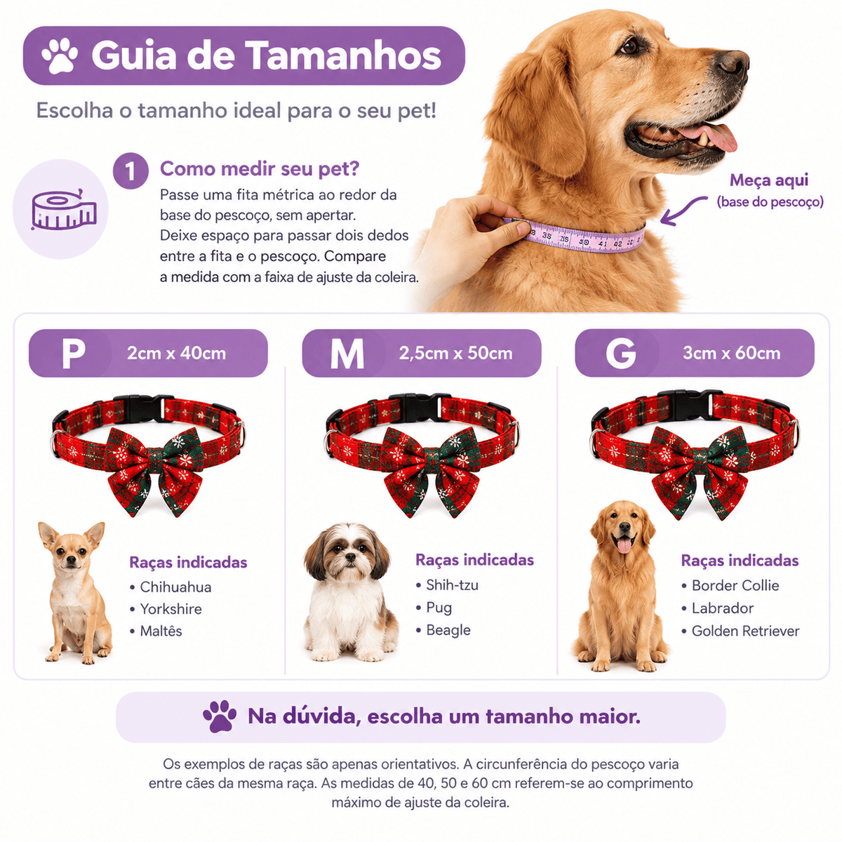 Coleira Natalina com Laço – O Look de Natal do Seu Pet