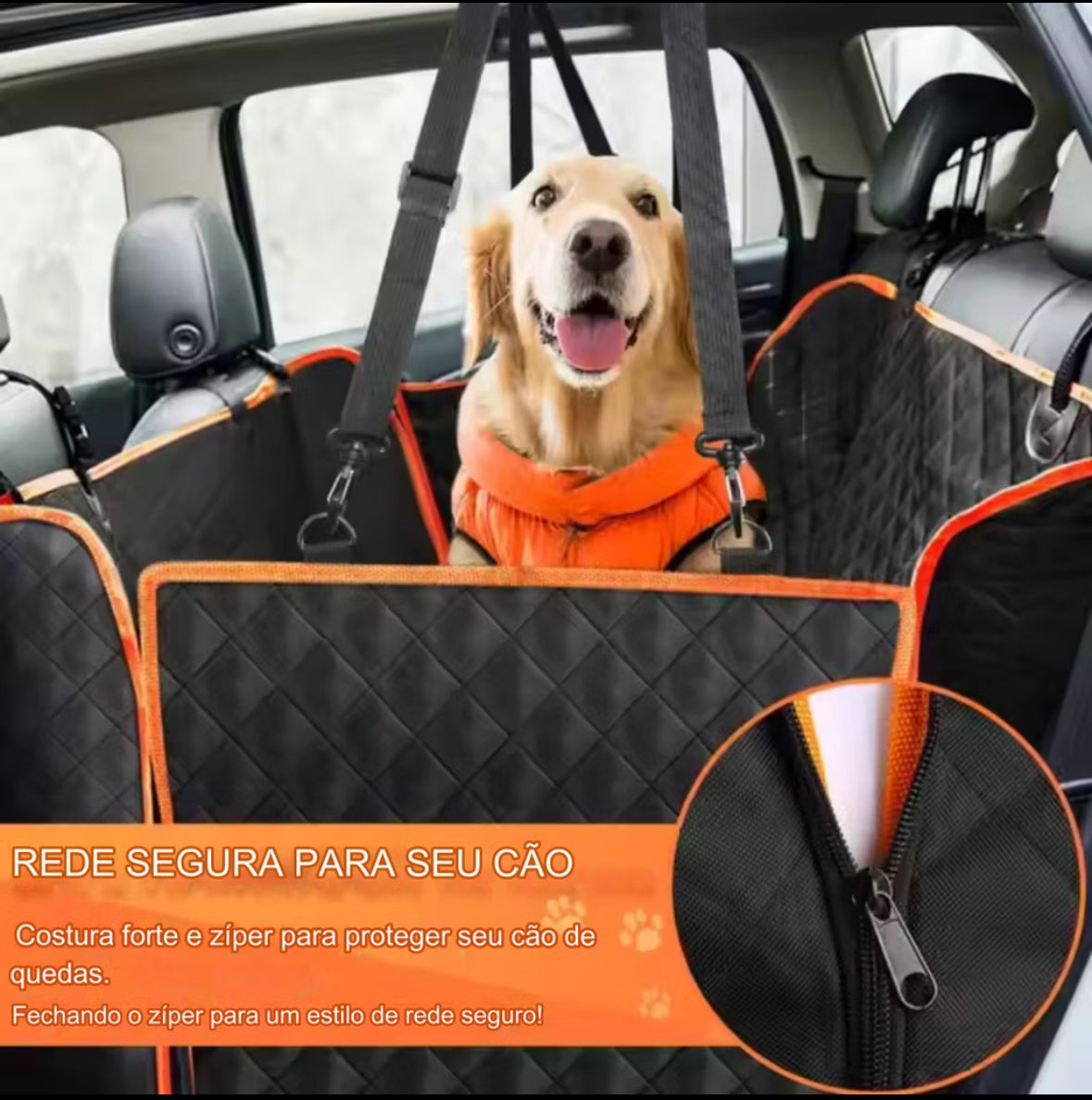 Capa de Assento de Carro para Cães PetShield™ - À prova d'água