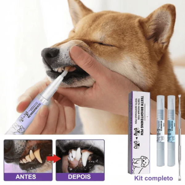 Cuidado Oral Pet 3 em 1 com Enzimas Naturais: Amolece a Placa, Limpa e Protege a Gengiva