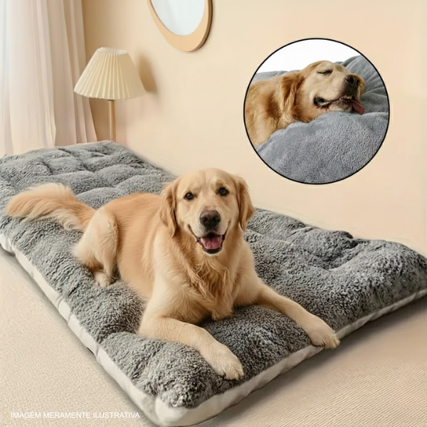 Cama Acolchoada para Cães de Médio e Grande Porte — Mais Conforto e Descanso Profundo