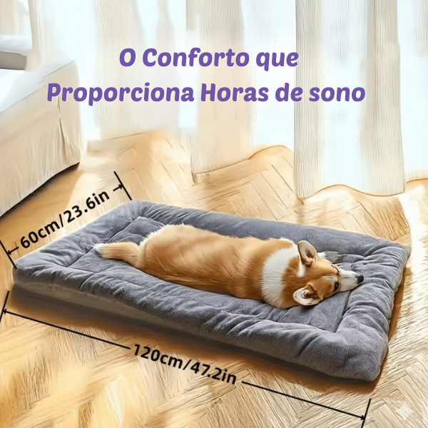 Cama Acolchoada para Cães de Médio e Grande Porte — Mais Conforto e Descanso Profundo