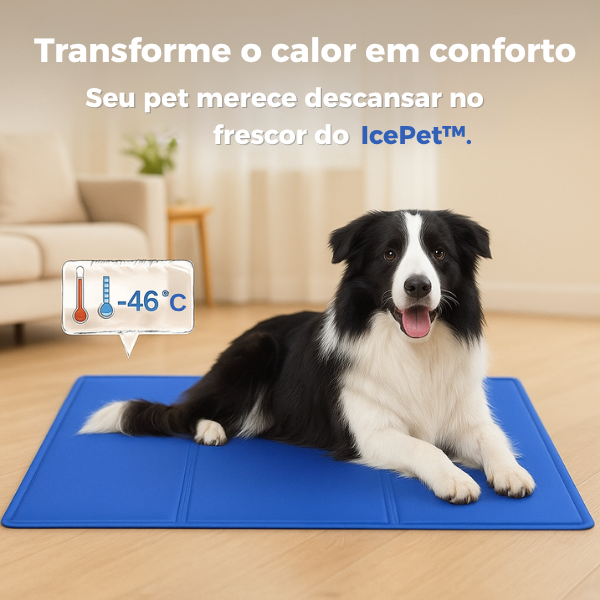 IcePet™ – Tapete Gelado que Mantém Seu Pet Sempre Fresco livre de hipertermia