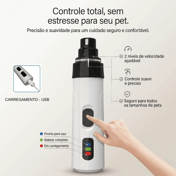 Lixador Profissional Pawfect ™ — Corte preciso Sem Dor, Sem causar Trauma