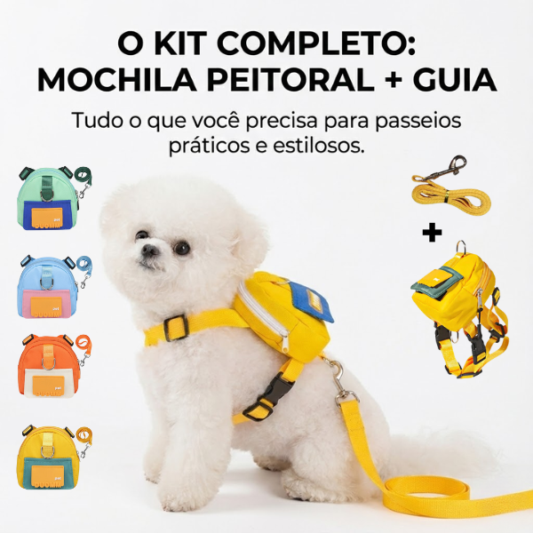 Mochila para cachorros - PawPack™ - Passeios mais leves, organizados e prazerosos.