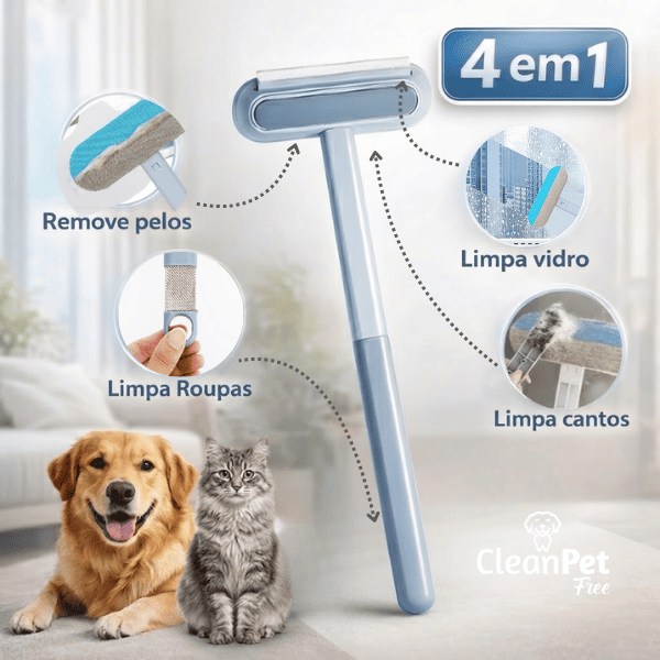 Removedor de pelos 4 em 1 Multifuncional (Grátis pacote de luvas umedecidas)