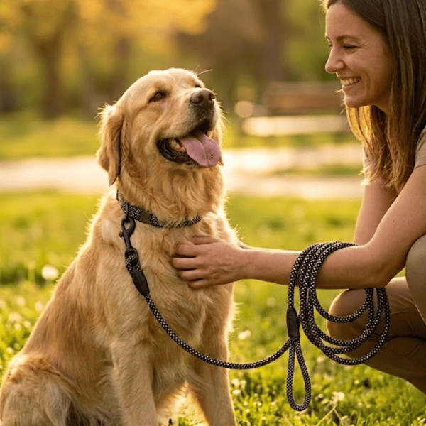 Guia de Corda Premium Para Cães de Grande, Médio e Pequeno Porte