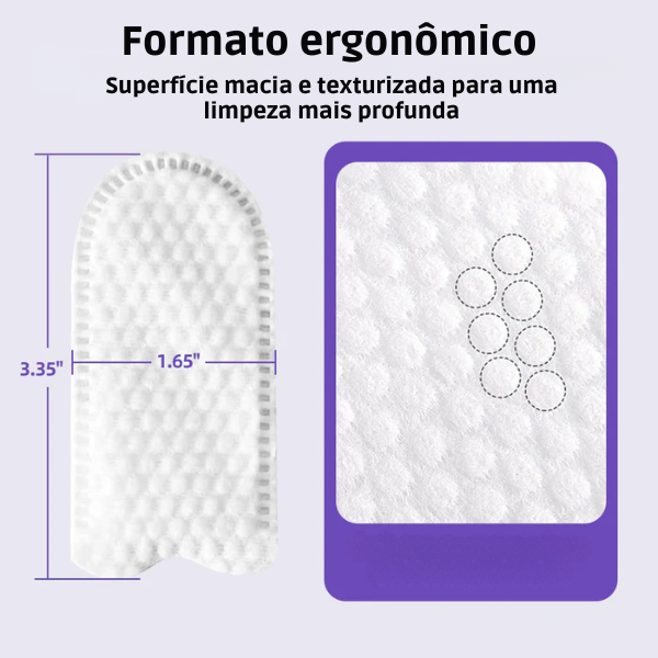 Lenços umedecidos para a Limpeza de Orelhas