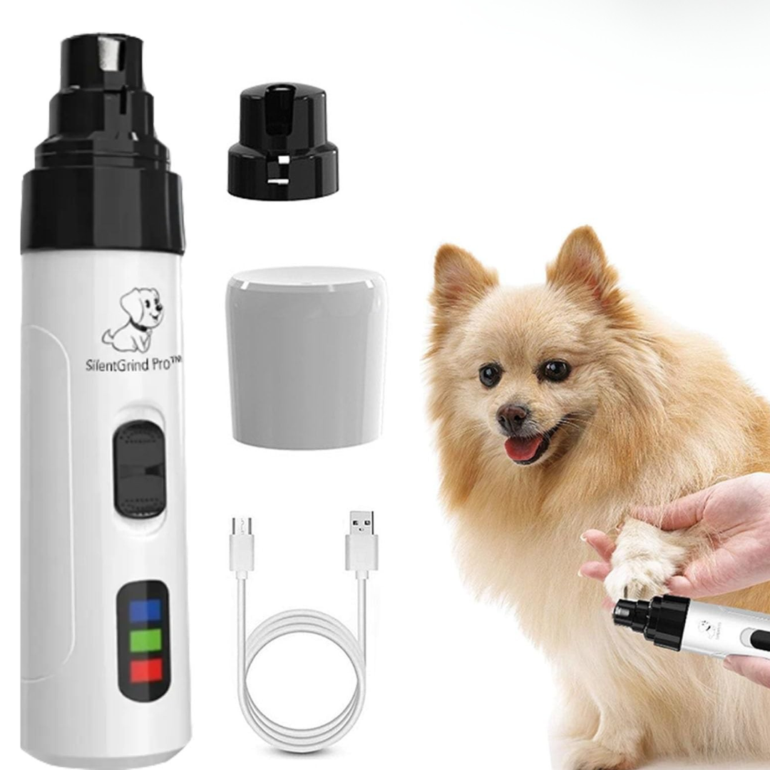 Lixador de Unhas Elétrico para Pets com Luz LED | Para Cães e Gatos de Todos os Tamanhos