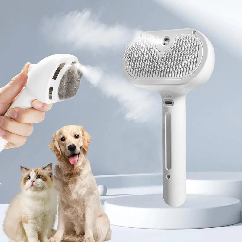 PetVap™ – Escova que Remove Pelos e Hidrata, Deixando os Pelos Sedosos e Brilhante