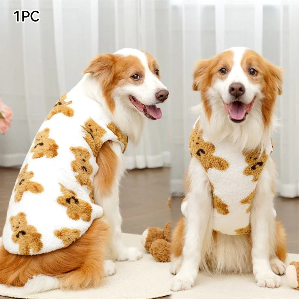 Casaco Peluciado para Cães Médios e Grandes | Roupa de Inverno Quentinha e Confortável