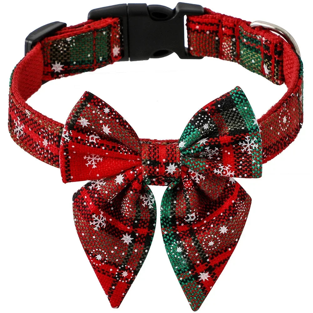 Coleira Natalina com Laço – O Look de Natal do Seu Pet