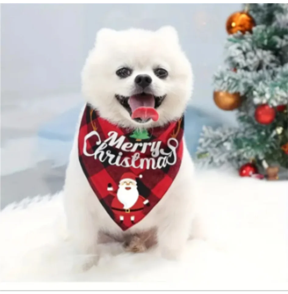 Bandana Natalina para pets -  Merry Christmas - Leve 2 Pague 1