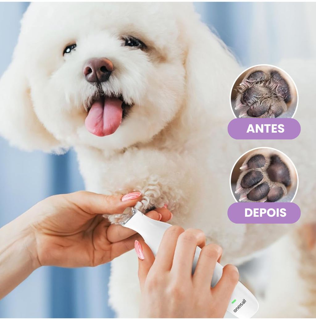 Aparador profissional 4 em 1 para tosa de pets – corte preciso, lixamento suave e sem risco de ferimentos