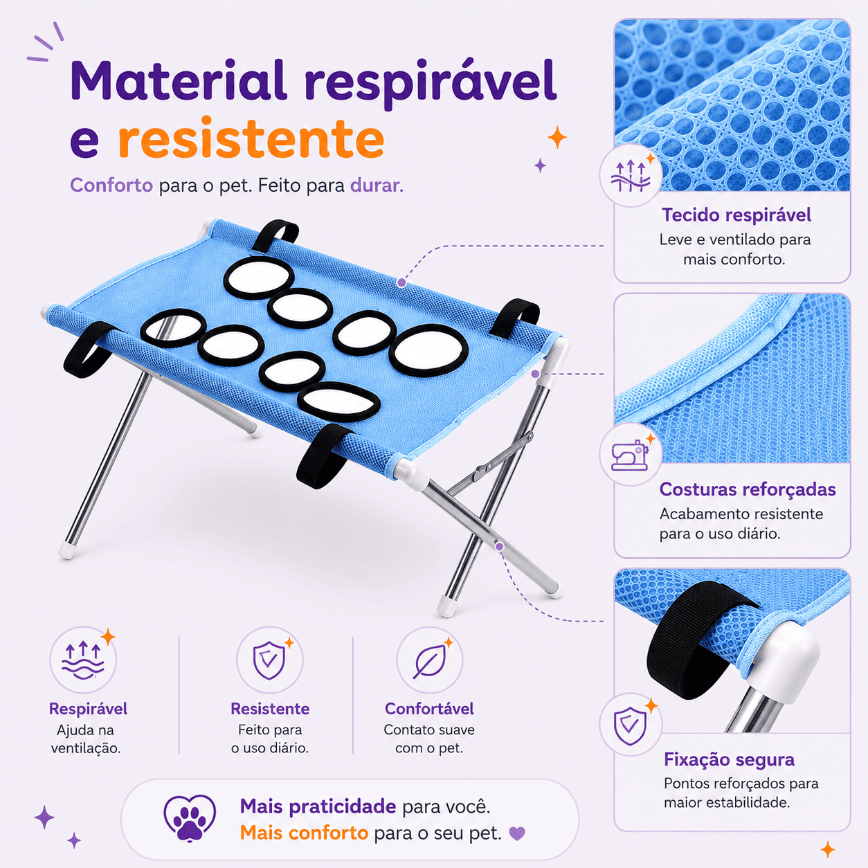 PetFix - Suporte multifuncional para Banho, Tosa e Corte de Unha em Cães e Gatos
