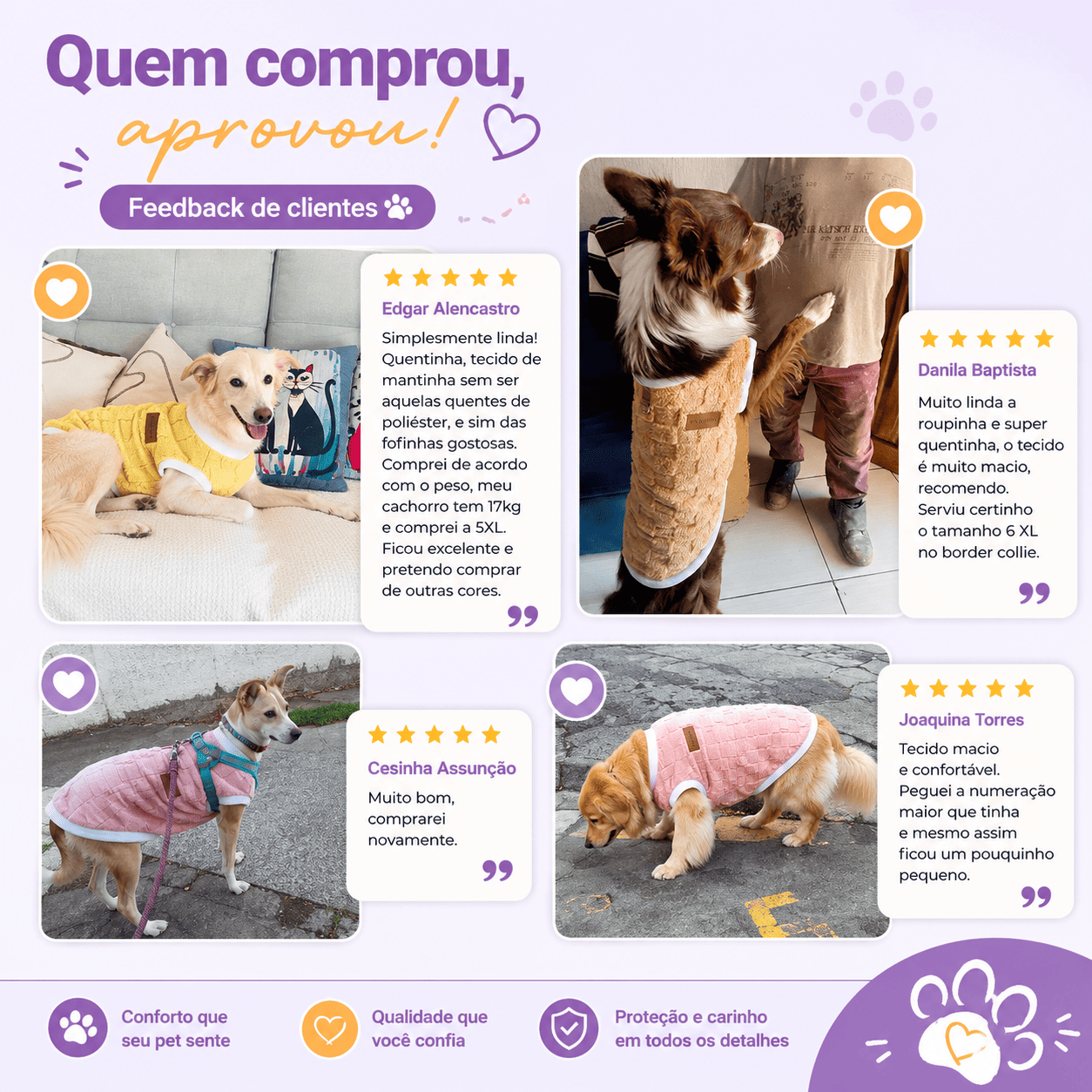 Roupinha Peluciada para Cães — Quentinho e Macio