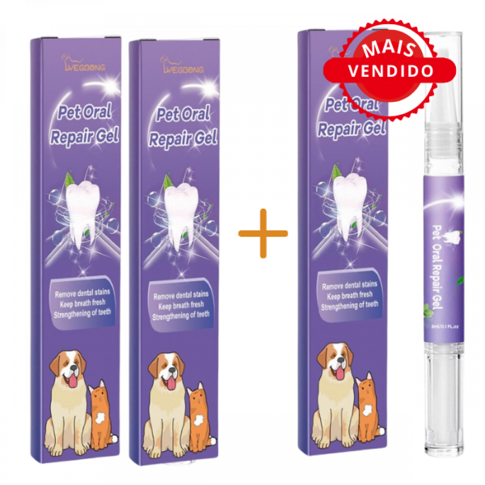Caneta de Gel Natural que auxilia na remoção do tartaro
