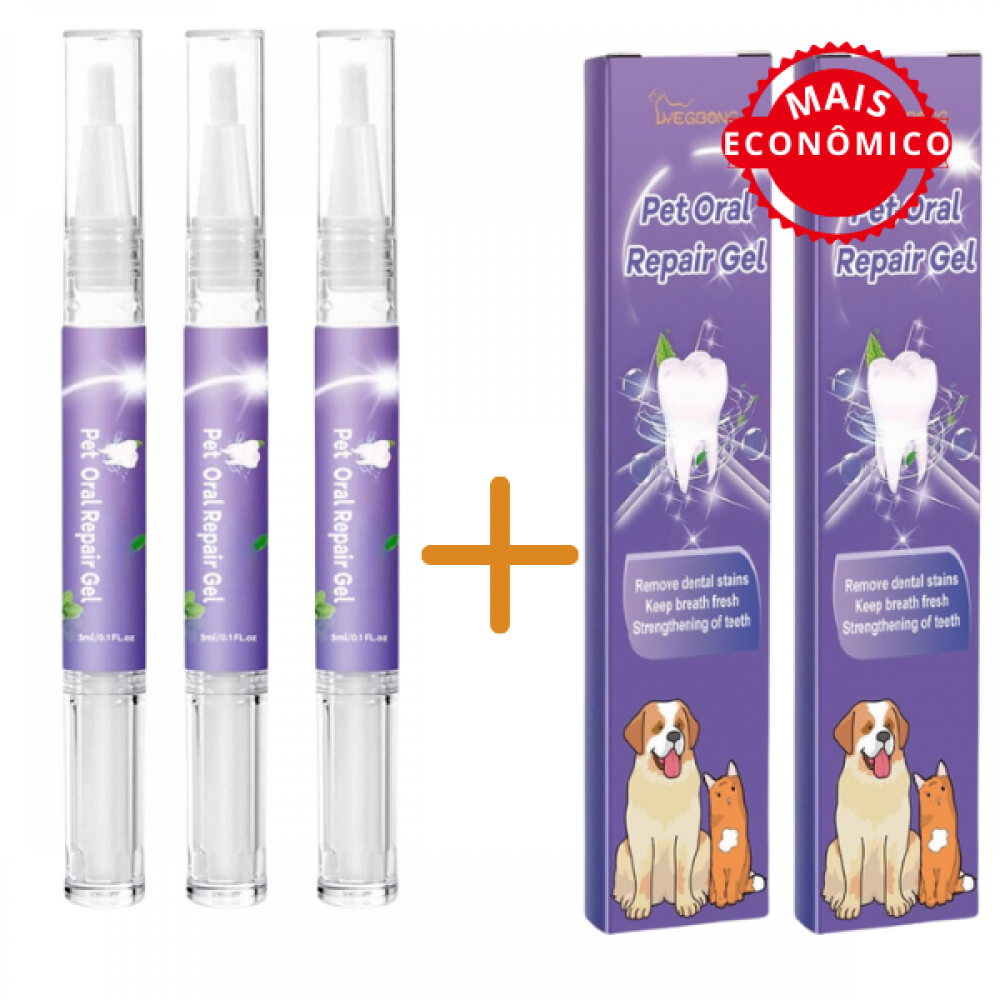 Caneta de Gel Natural que auxilia na remoção do tartaro