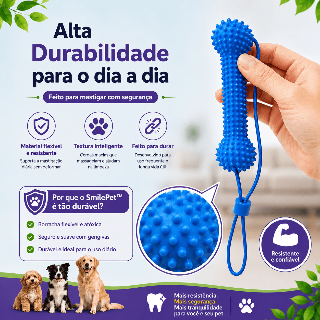 Mordedor SmilePet™ – Escove os Dentes do Seu Pet com Mais Facilidade