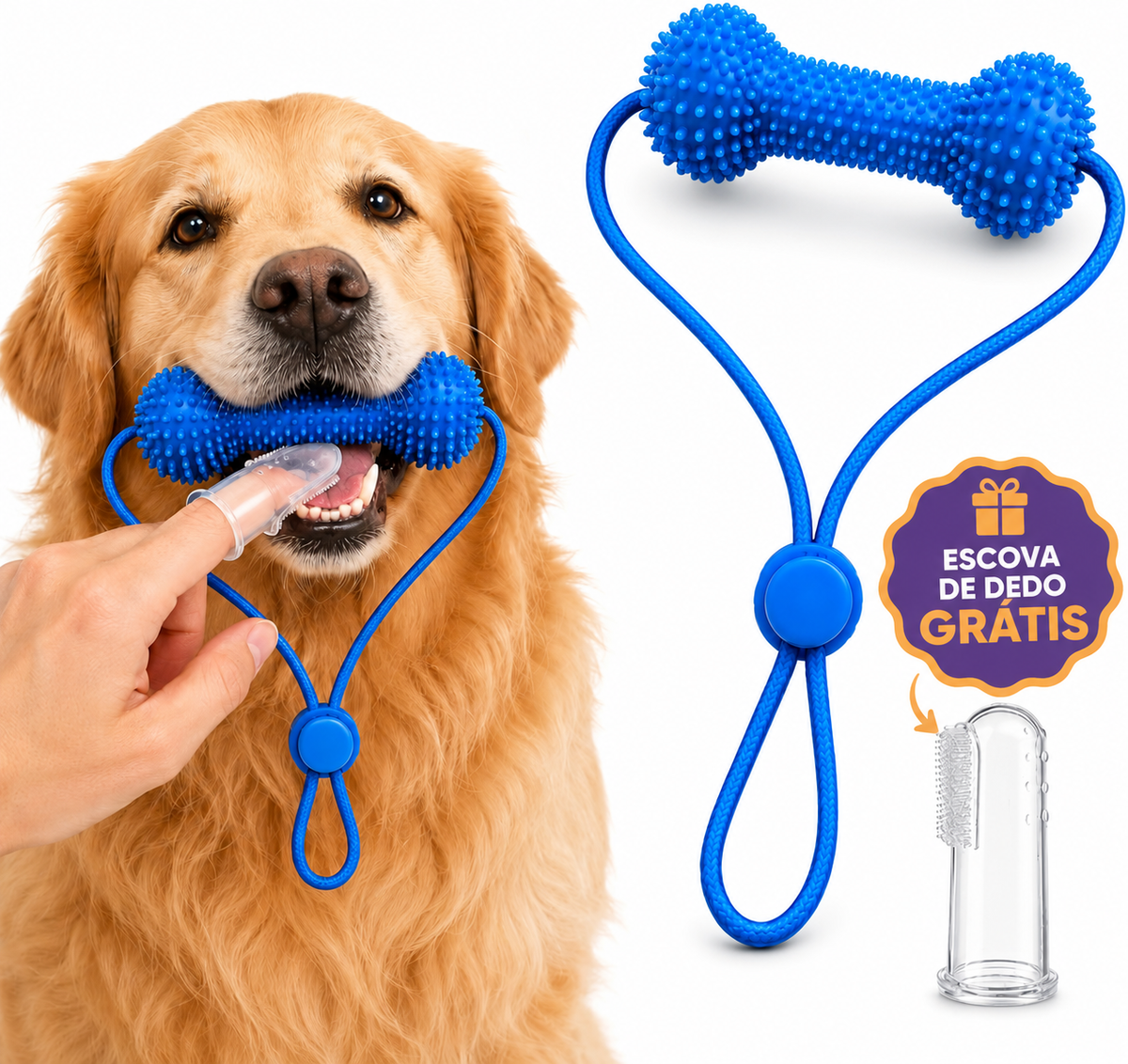 Mordedor SmilePet™ – Escove os Dentes do Seu Pet com Mais Facilidade